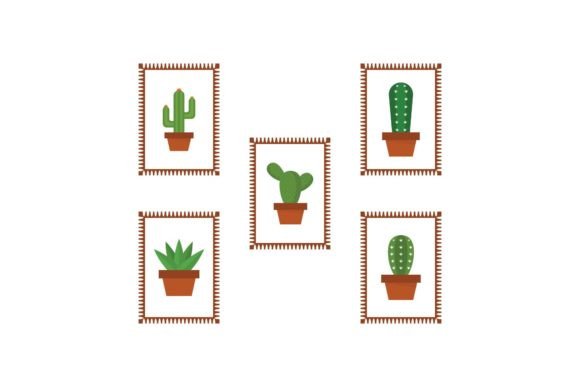 Cactus Icon Floral: Modern Graphics & Illustrations for Content Publishers