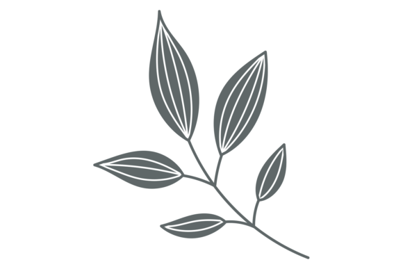 Decorative Branch. Ornate Botany. Floral