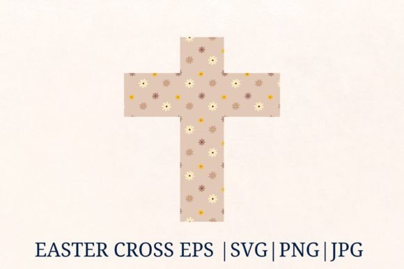 Floral Easter Cross SVG: Graphics & Illustrations for Faith-Based Brands