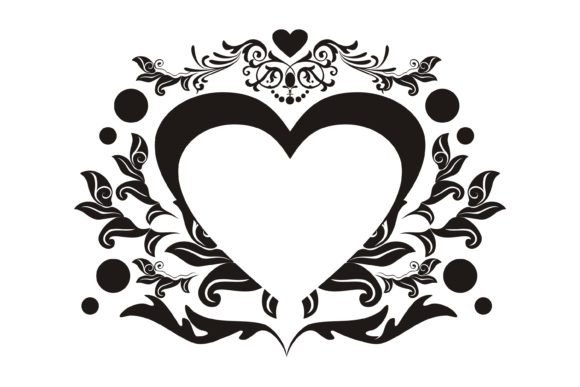Floral Heart Vector: Graphics & Illustrations for Editorial Polish