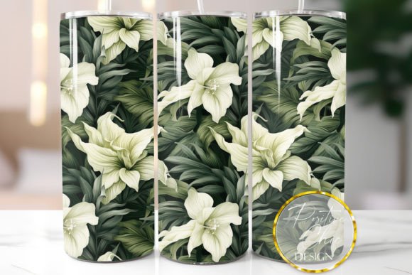 Floral Seamless Tumbler Wrap Sublimation