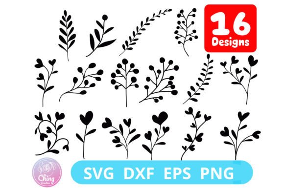 Heart Flowers SVG: Floral Graphics & Illustrations