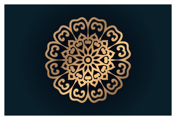 Islamic Pattern Floral Round Ornament: Graphics & Illustrations