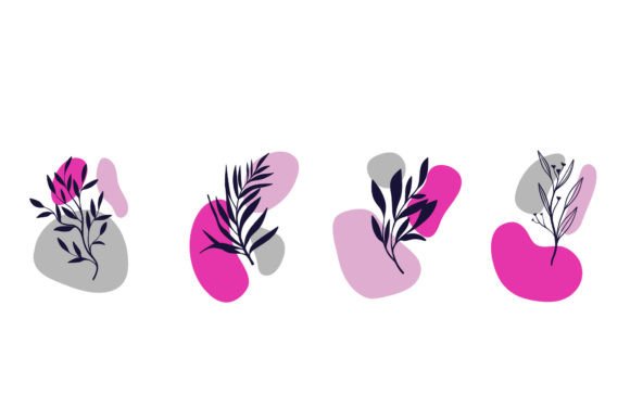 Set Floral Boho Design: Graphics & Illustrations for Handmade Brands